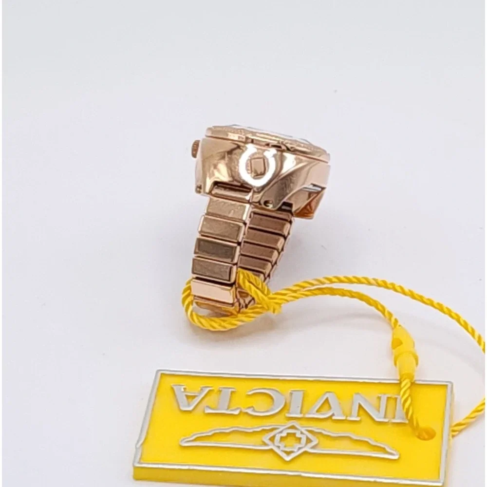 Invicta Mini Angel Musearc Rose Gold Ring Watch 50642